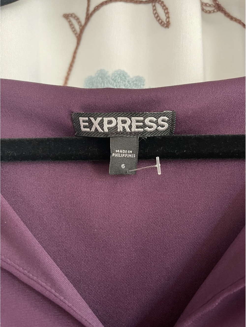 S | Express | Plum sleeveless fit-and-flare dress - Picture 4 of 7